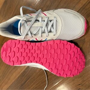 Girl's Pink and Gray New Balance size 4